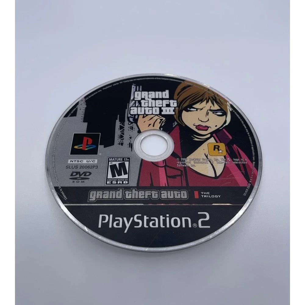 Grand Theft Auto III GTA‎ 3 PS2 Disc Only (Sony PlayStation 2, 2003) Tested